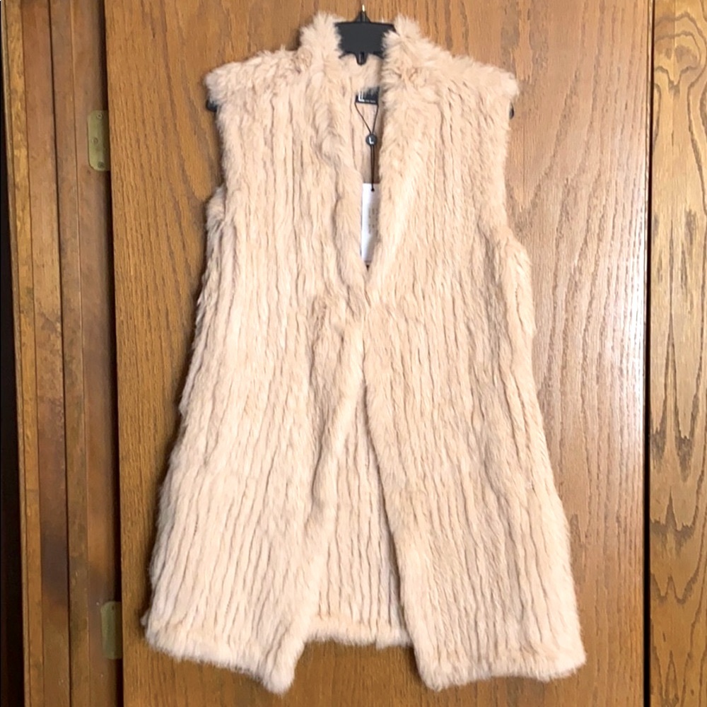 Love Token 100% Rabbit Fur Vest